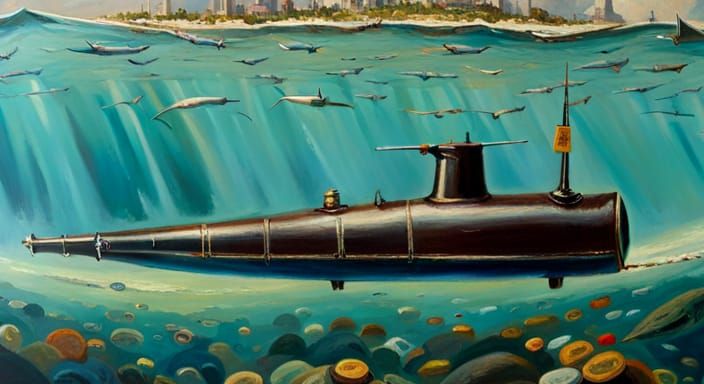 Binocular Submarine - under water
