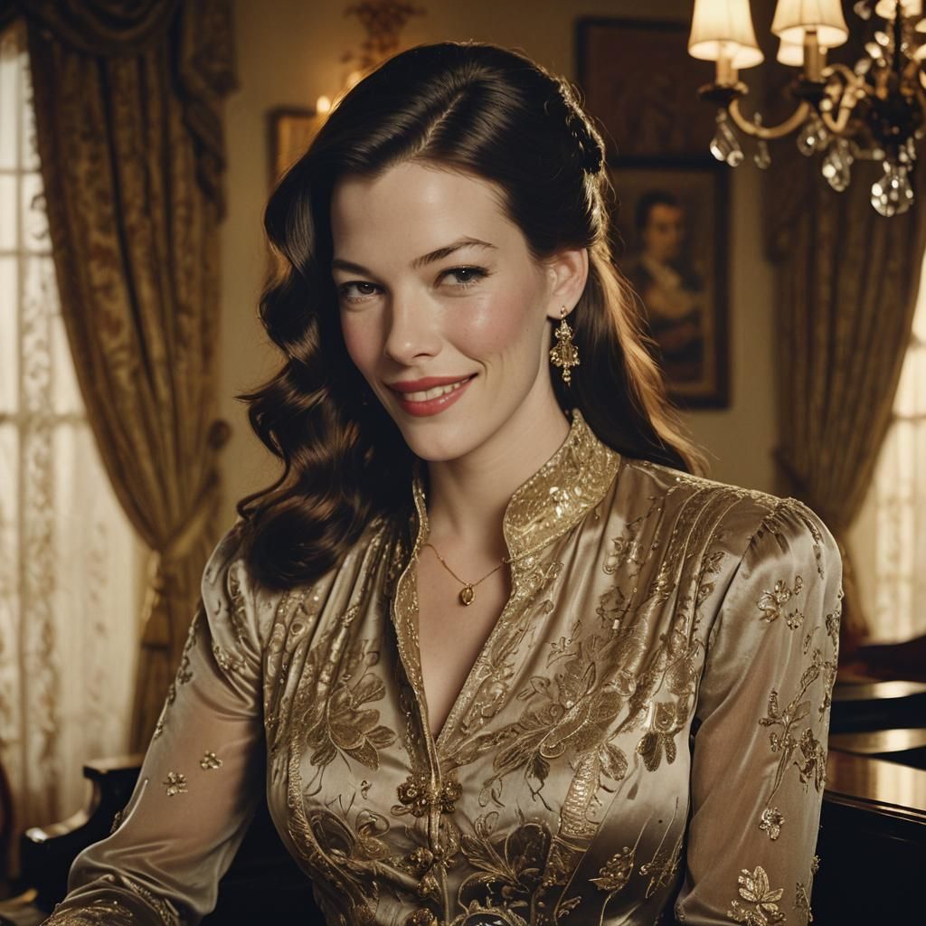 Liv Tyler: Golden Age Hollywood Portrait