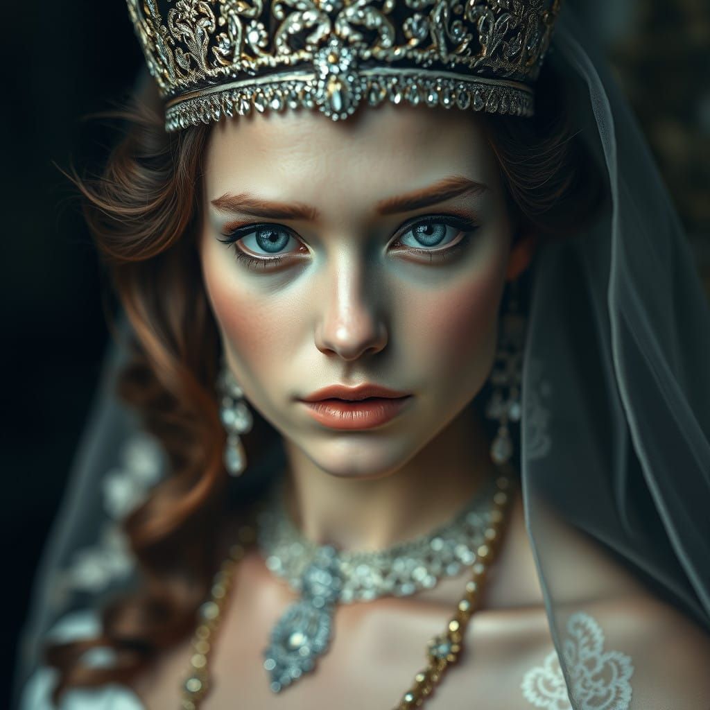 Glass Queen in Hyperrealistic HDR