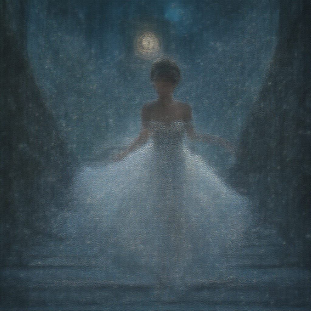 Cinderella's Glass Gown in Moonlight