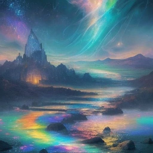 Magical Artist Creates Shimmering Music in Vibrant Digital A...