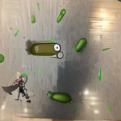 AI Interpretation of a Cartoon Pickle