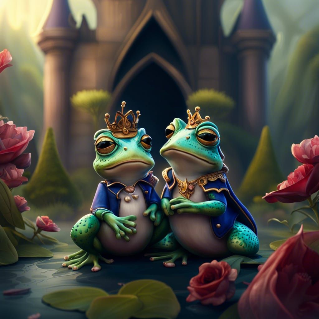 Frogs Get Married: A Fantasy Art Masterpiece