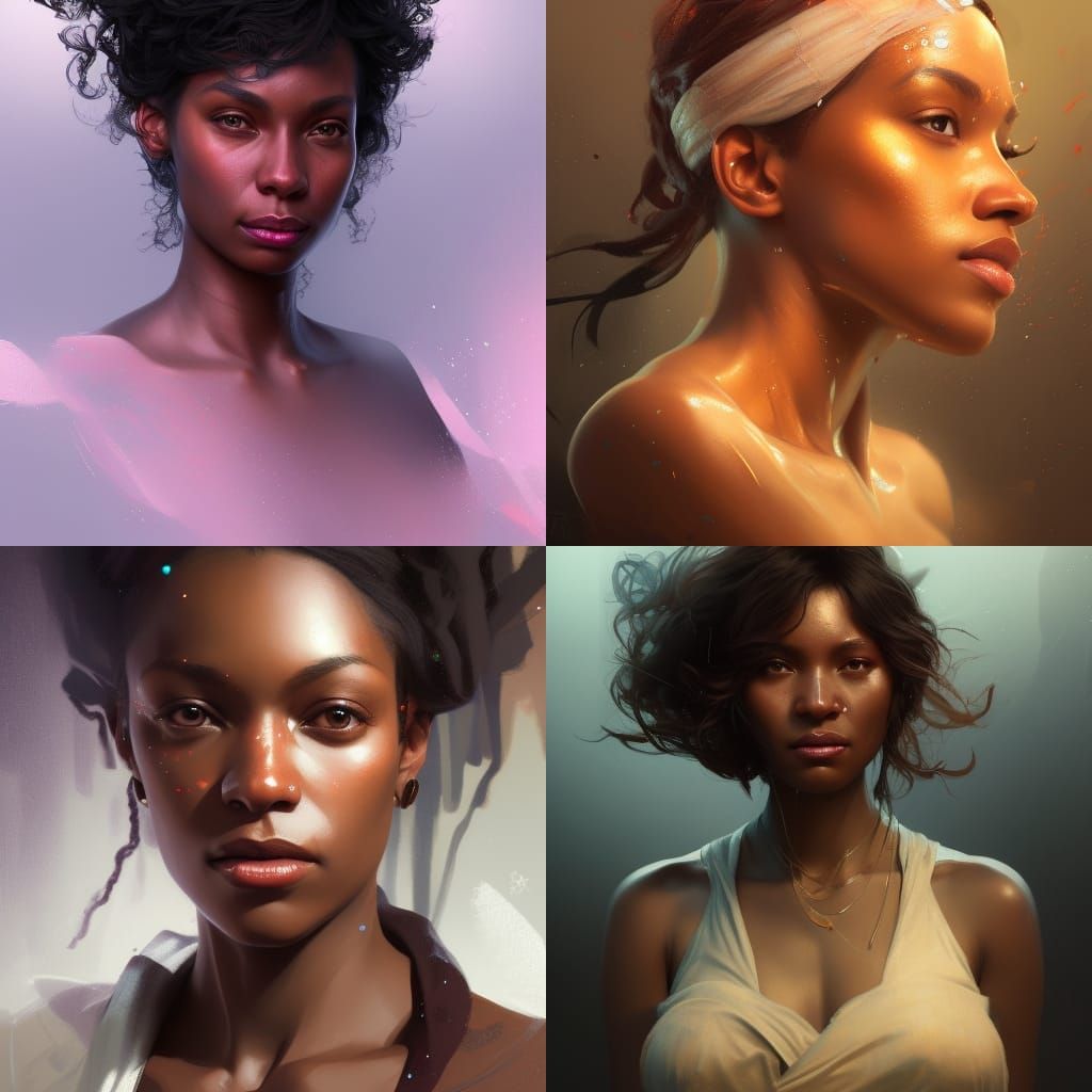 Beautiful women in a portait style