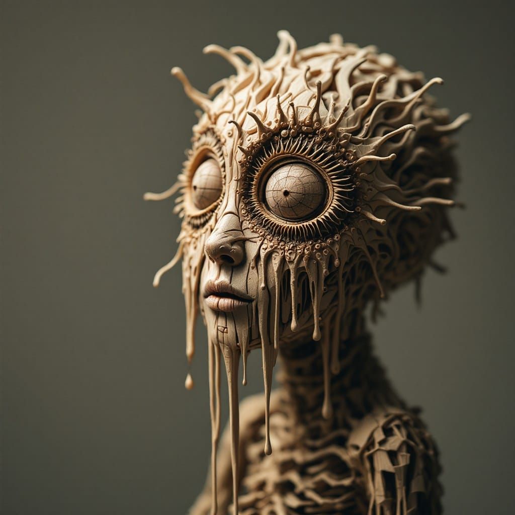 Folded Wood Embraces a Full-Body Living Entropic Algorithm