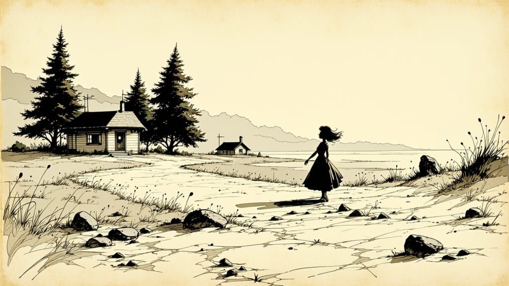 Whimsical Nordic Fairy Tale in Watercolor Style