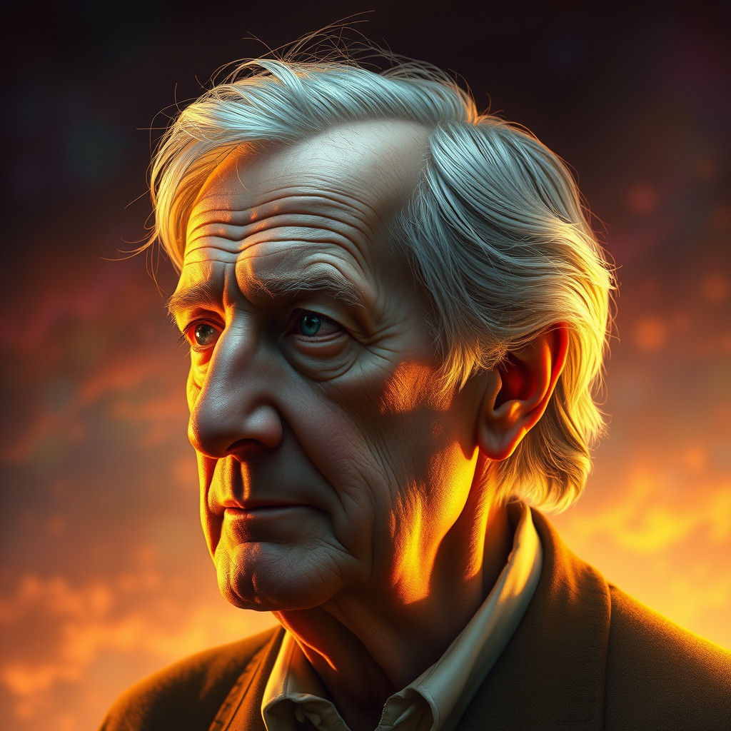 Hyperrealistic Portrait of J.R.R. Tolkien