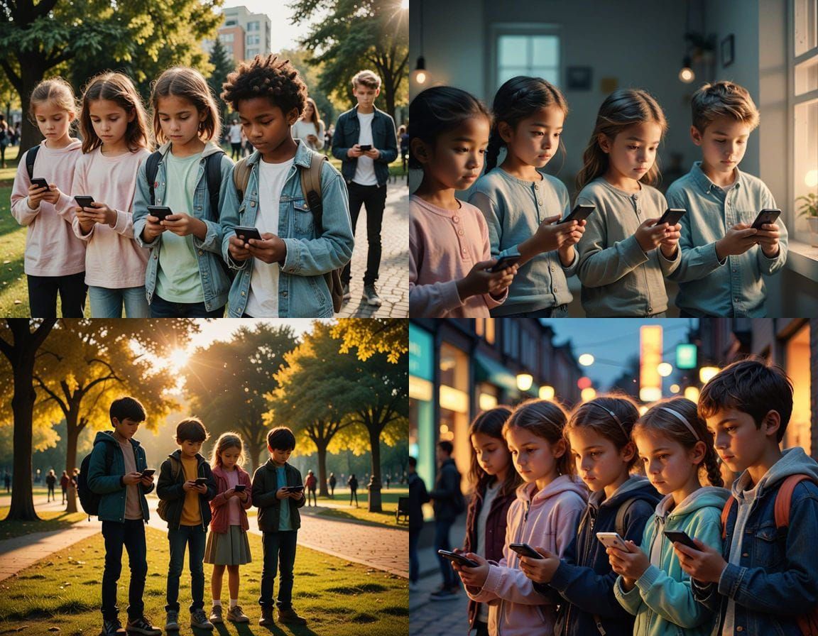 Distraught Children in a Dystopian Future