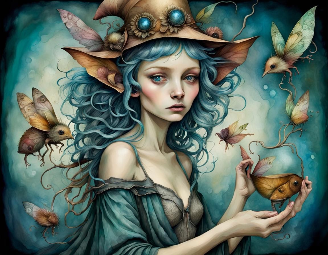 Alcohol-Ink Art: Pessimistic Hope