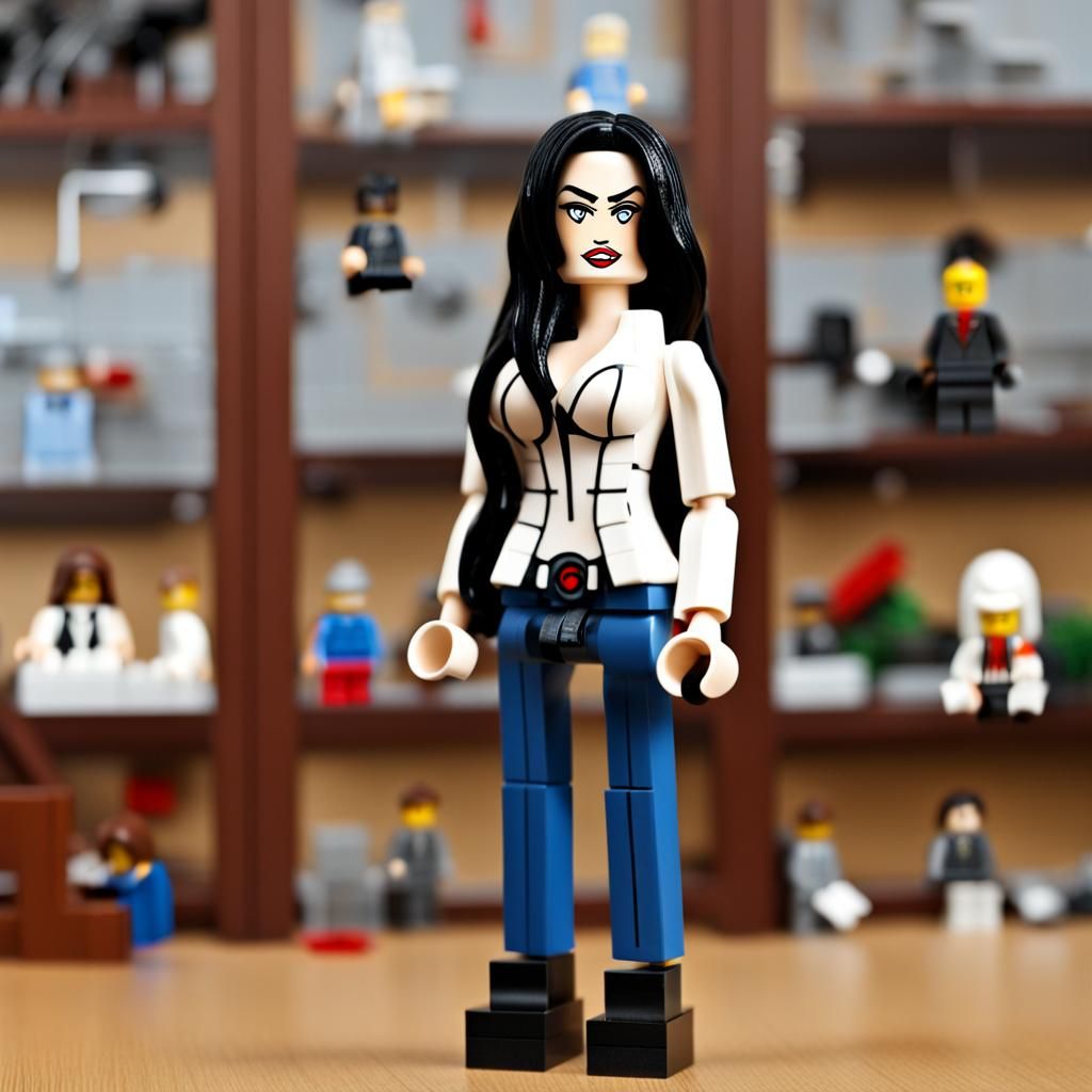 Megan Fox as a Lego Figurine