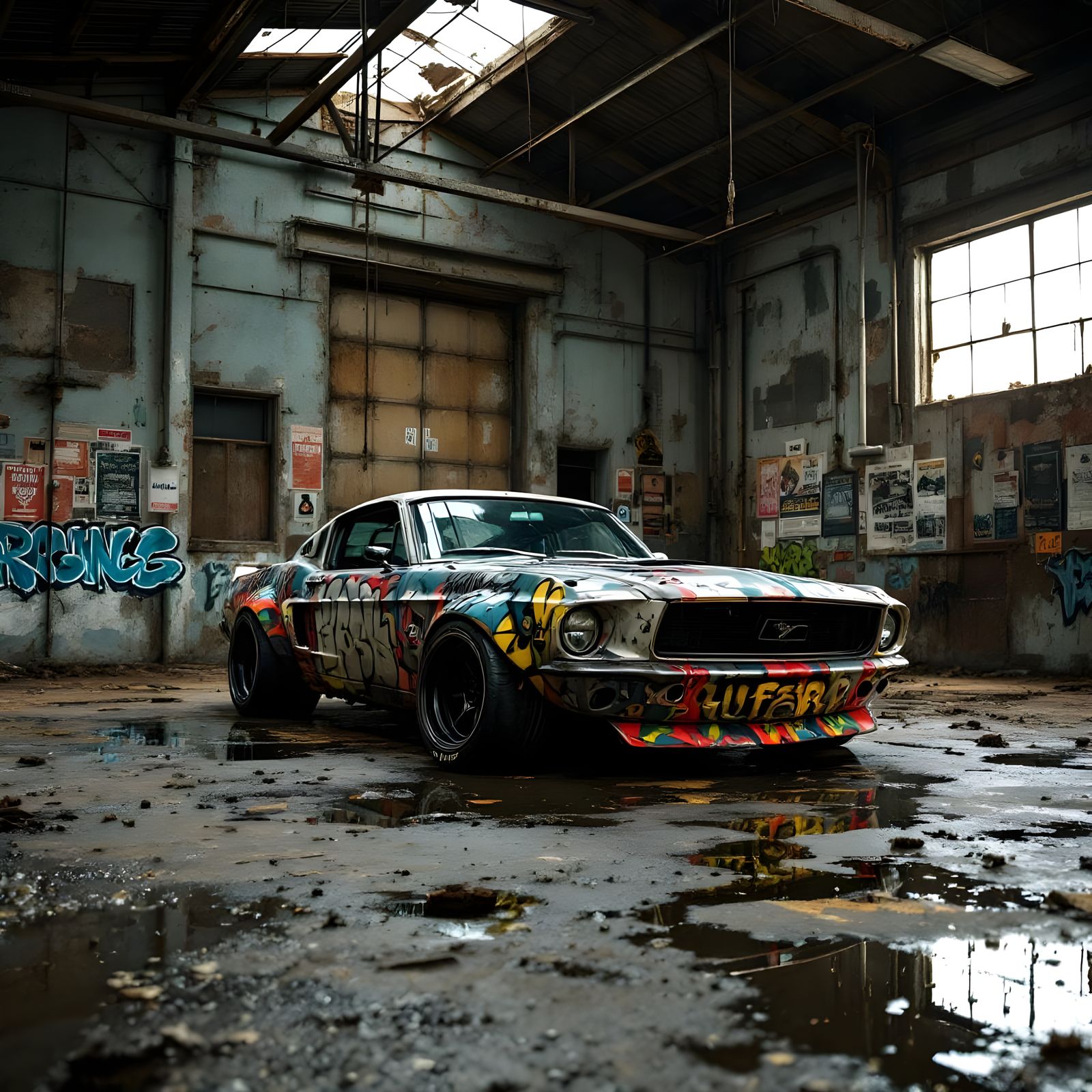 Abandoned Ford Mustang Fastback: Urban Decay