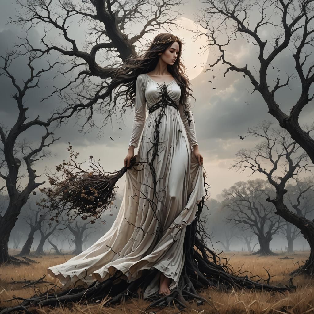 Goddess of Light Brings Life to Dying World