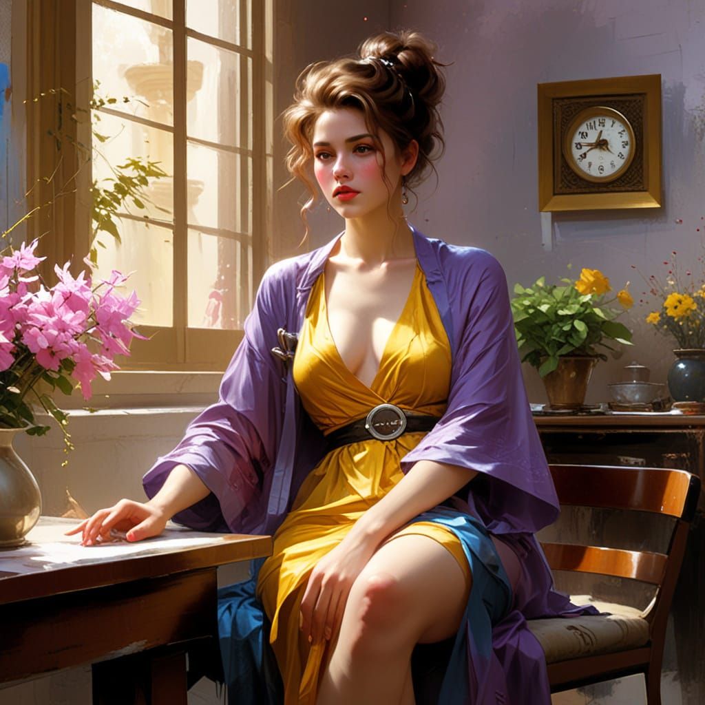 Surreal Dreamscape in Cyberpunk Style