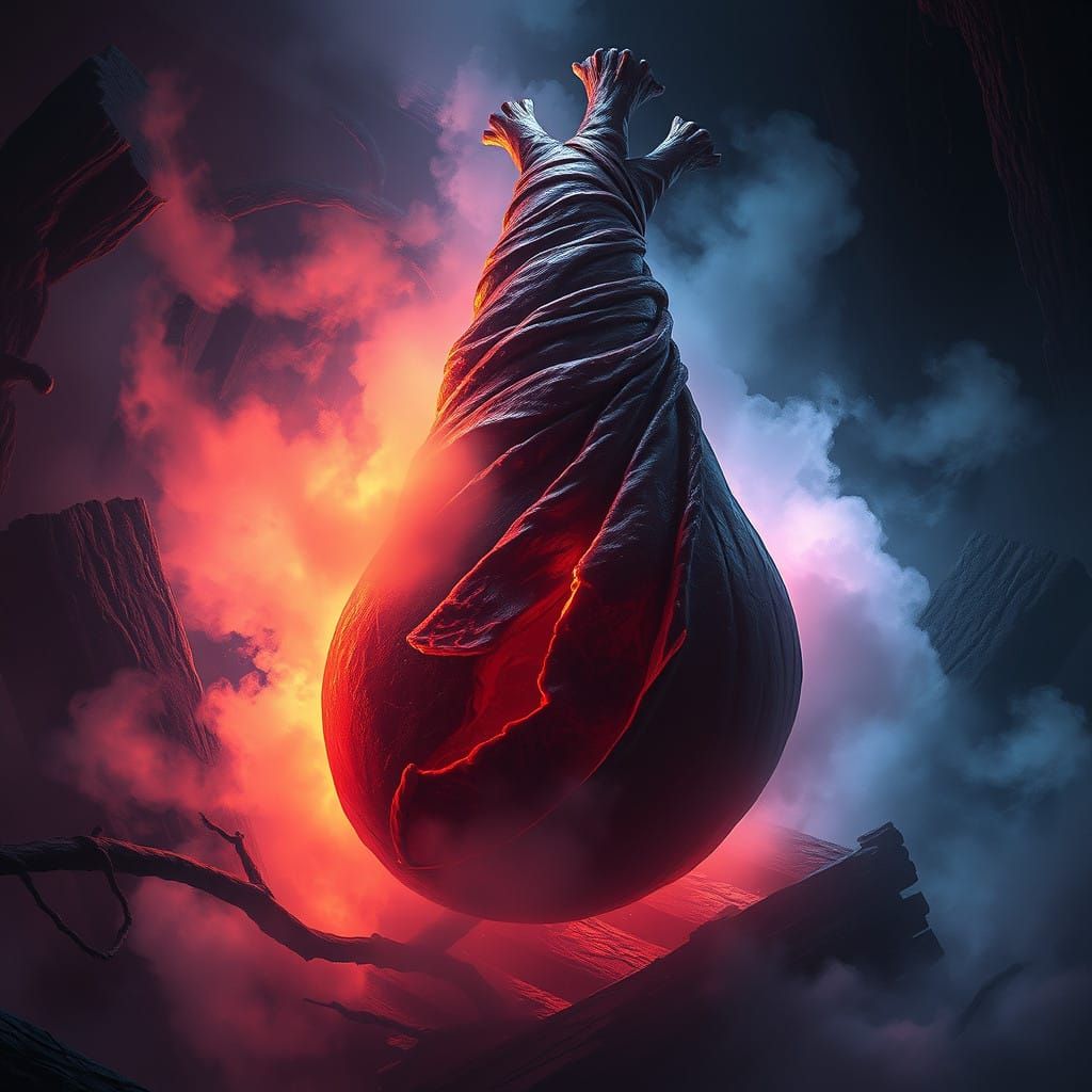 Ethereal Ham Enclave in Dark Fantasy Realm