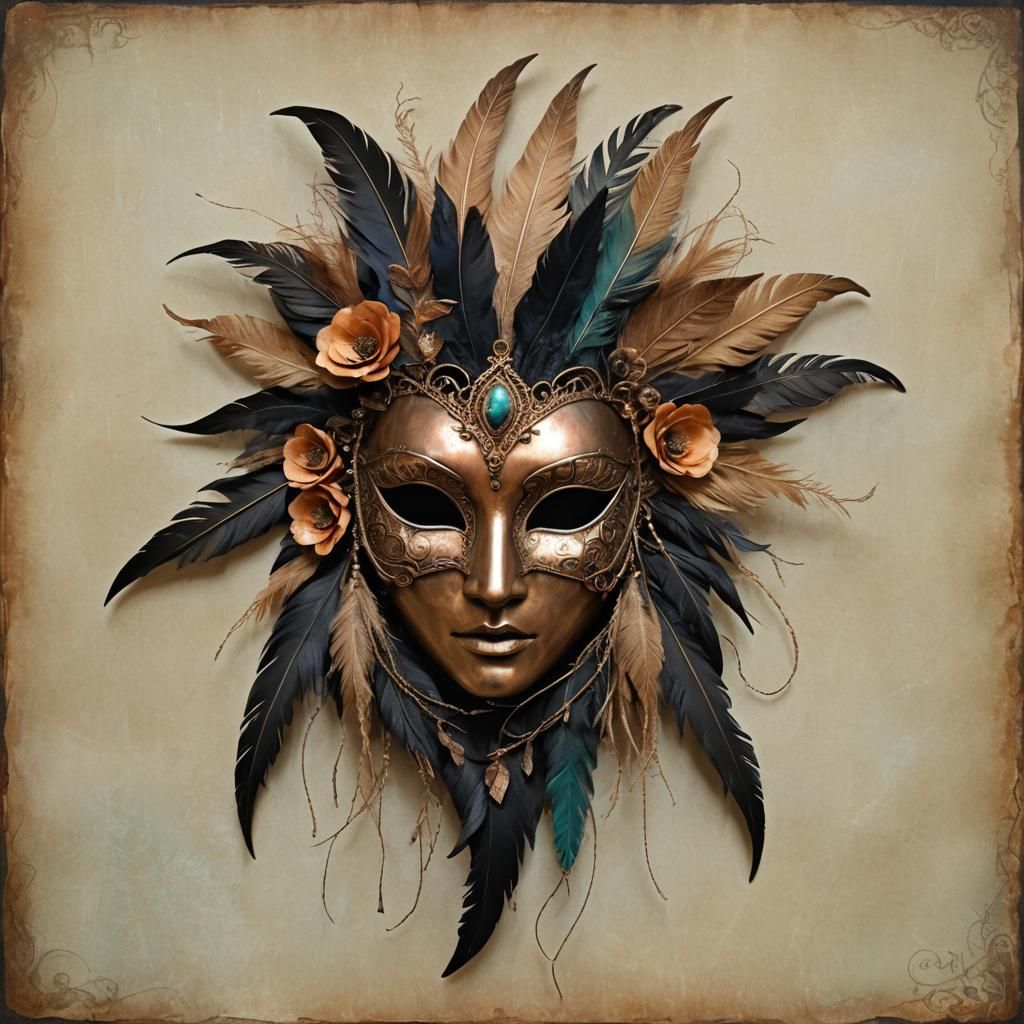 Creepy Adorable Eyeless Mask in Whimsical Goth Style