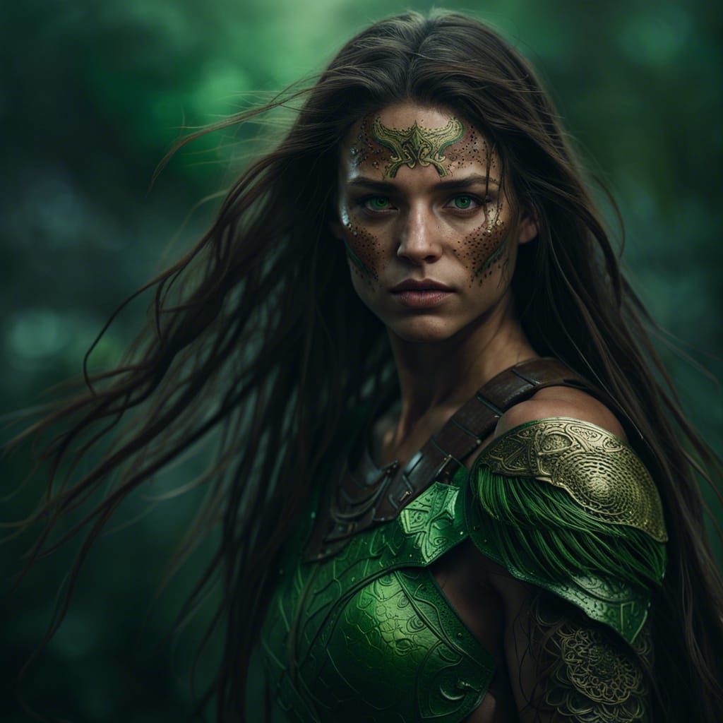 Beautiful Amazon Warrior Princess Ready for Battle