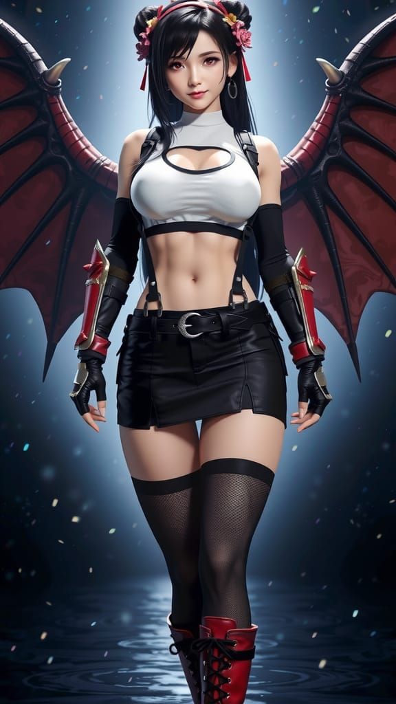 Tifa Lockhart in Hyper-Realistic Cinematic Style