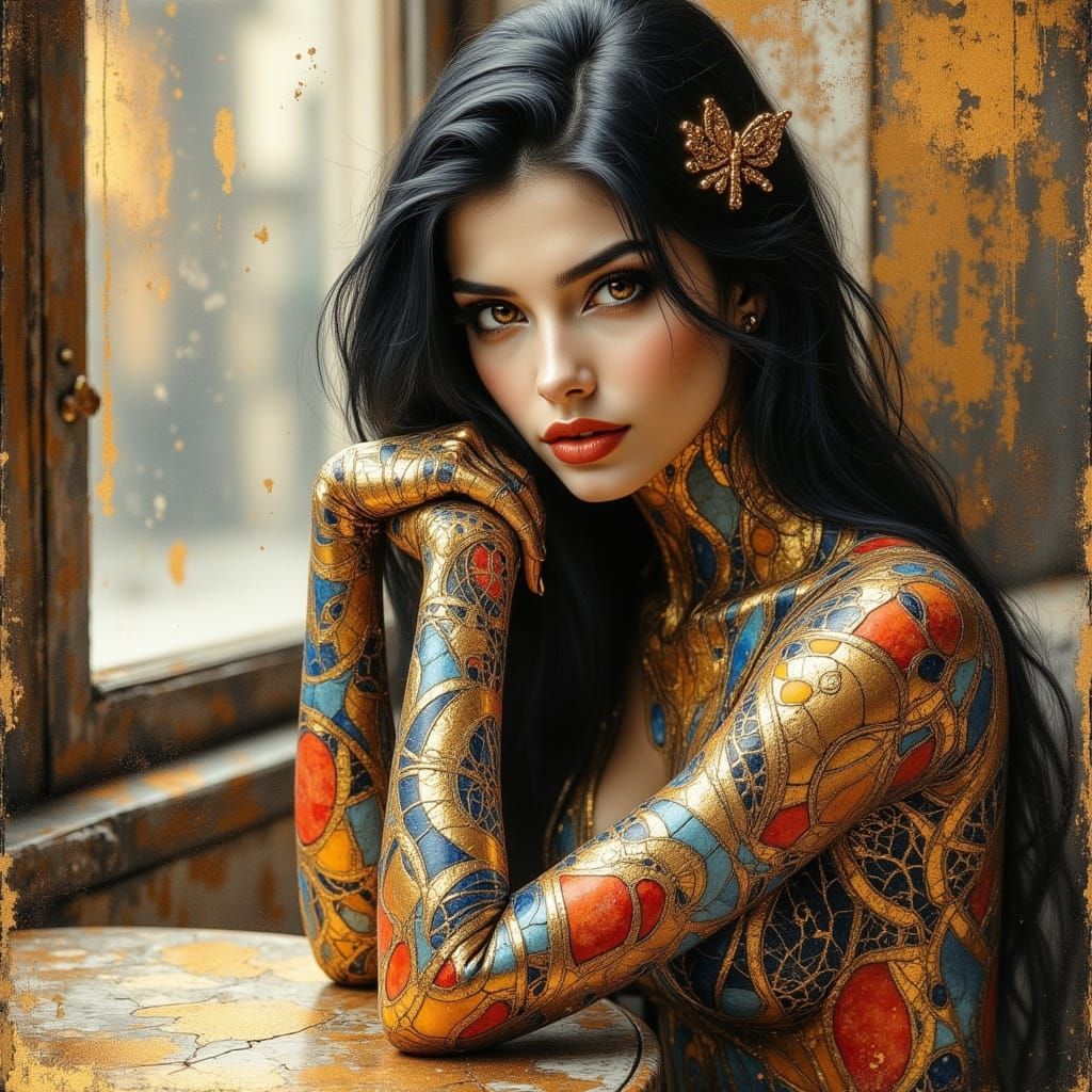She wears art like a second skin