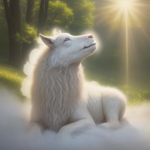 Lamb and Wolf in Divine Sunshine