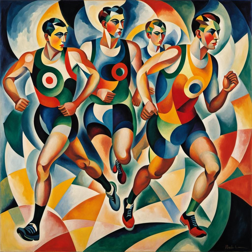Cubist Runners in Vibrant Colors