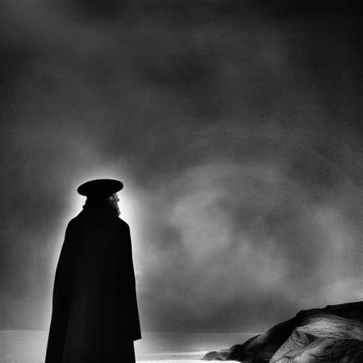 Nosferatu Emerges: German Expressionist Vampire Portrait