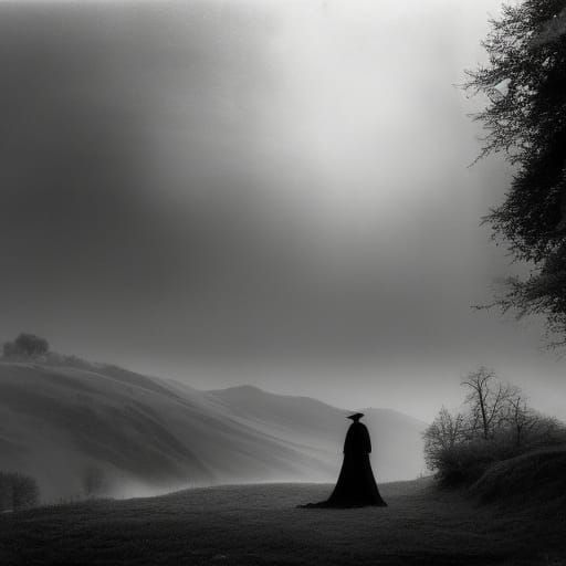 Nosferatu Emerges: Gothic Horror Portrait in German Expressi...