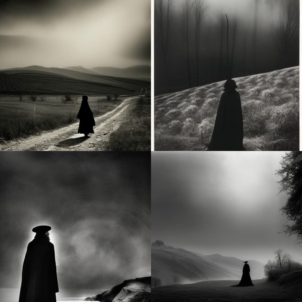 Nosferatu Emerges from Shadows in Gothic Horror Style