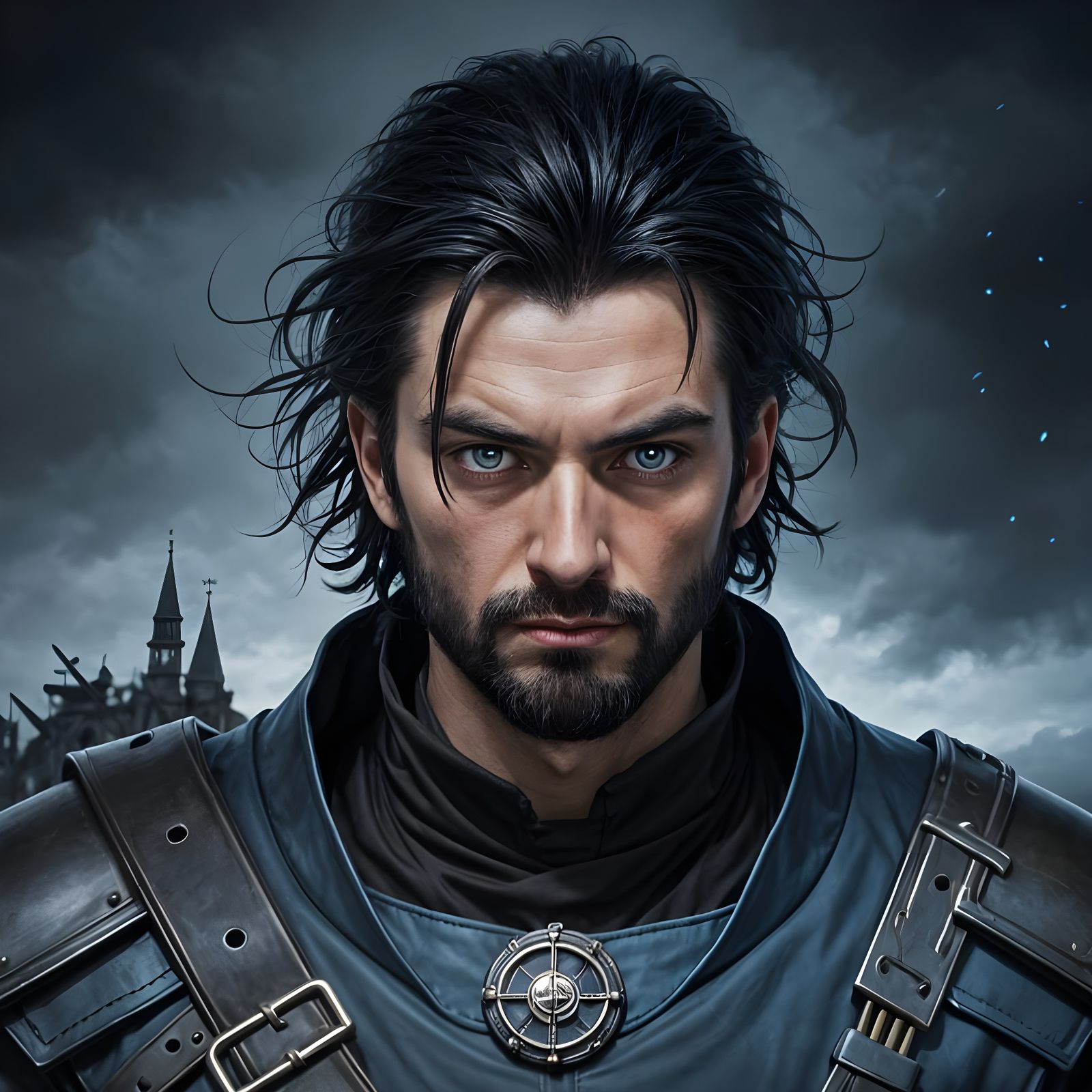 Intellectual Figure in Formal Kilt with Germanic Heritage