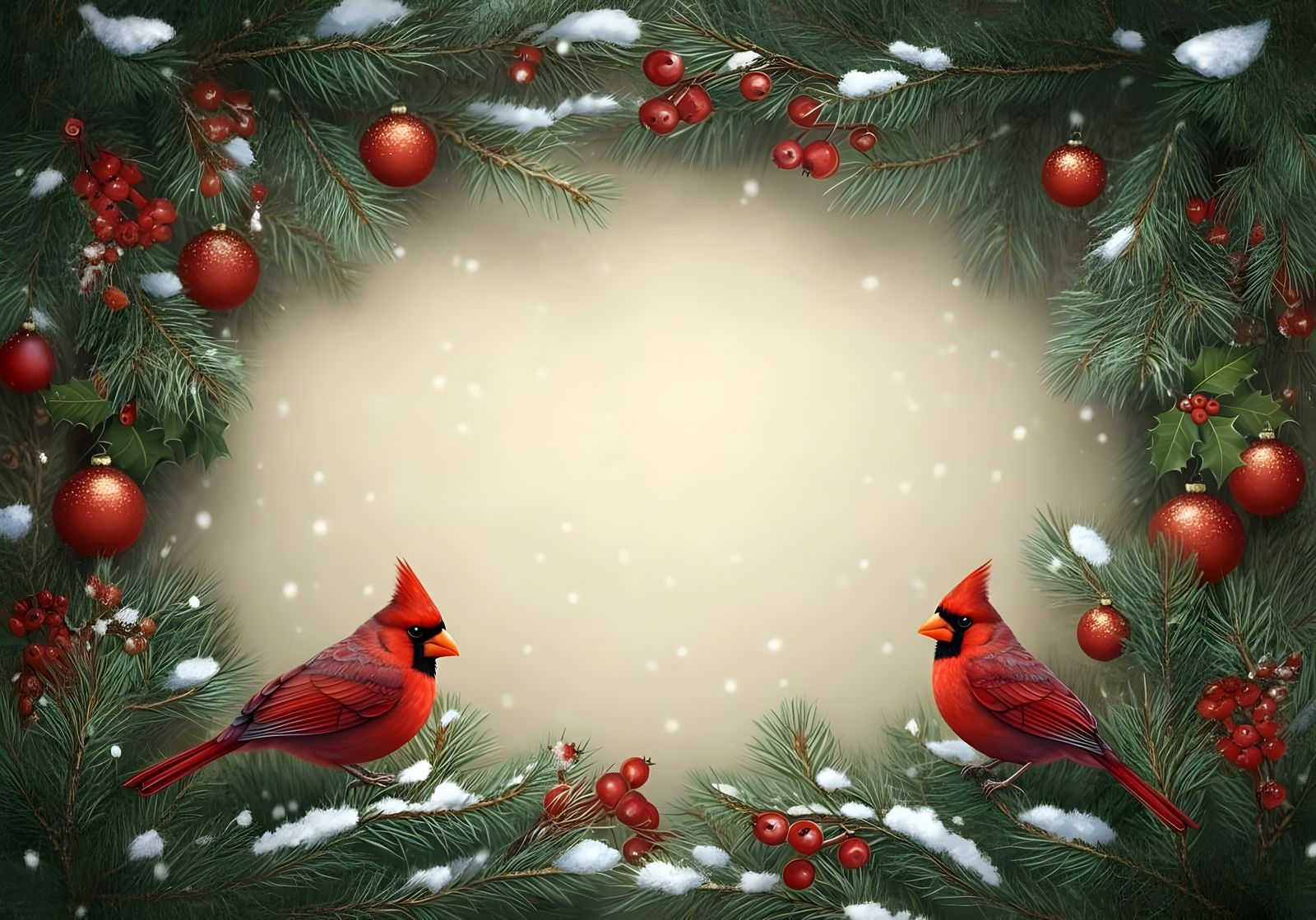 Warm Winter Wonderland Christmas Card