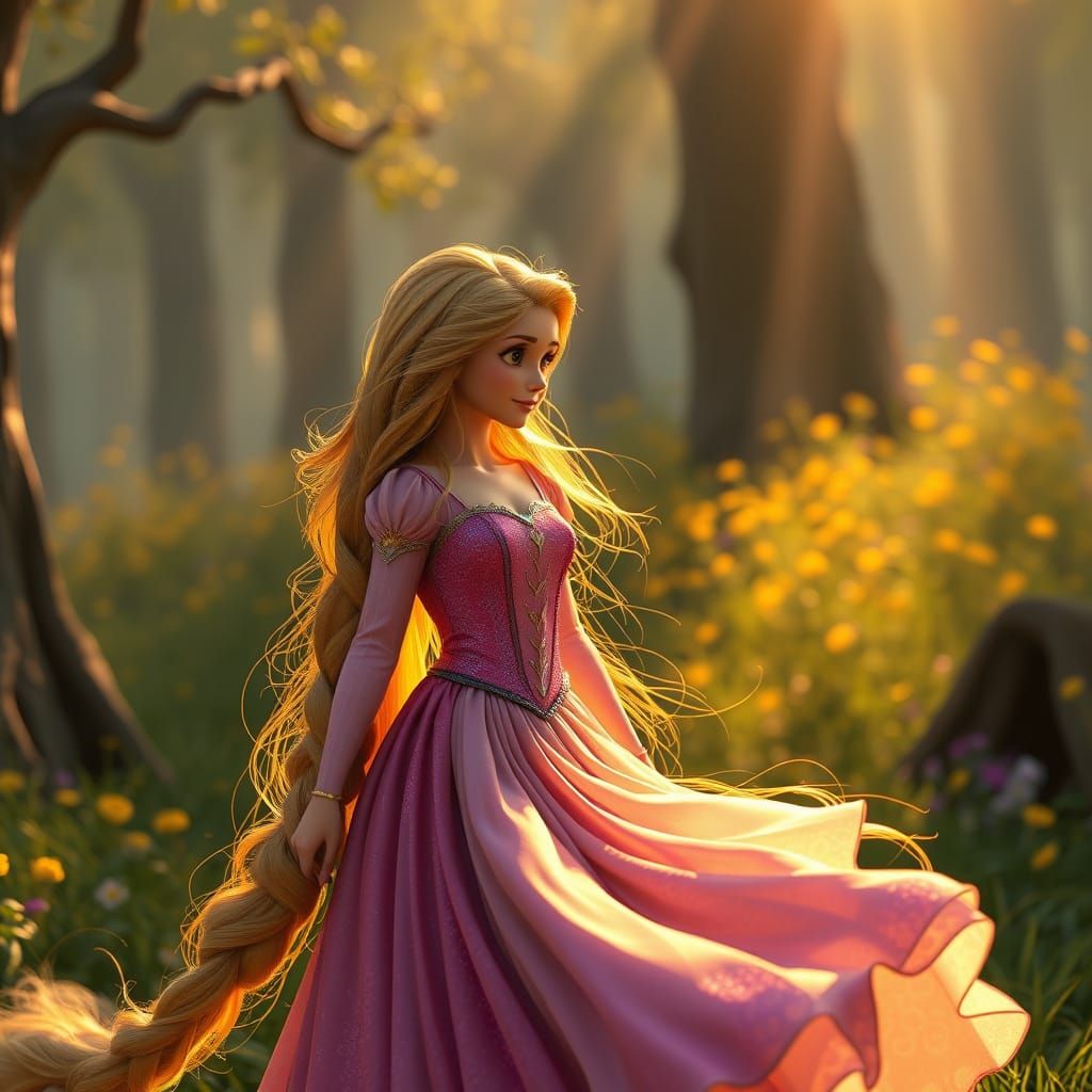 Golden Princess in Enchanted Paradise