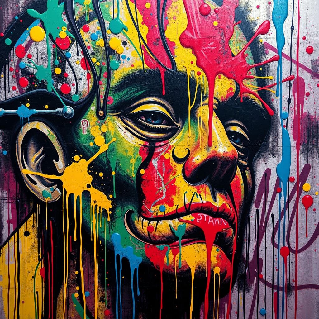 Biblical Apocalypse in Vibrant Graffiti Style