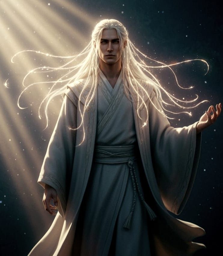 Ethereal Galaxy Spirit in Cinematic Style