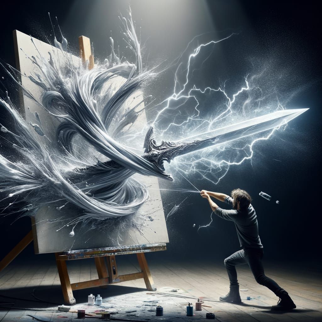 Ethereal Air Sword Unfolds in a Dance of Visibility