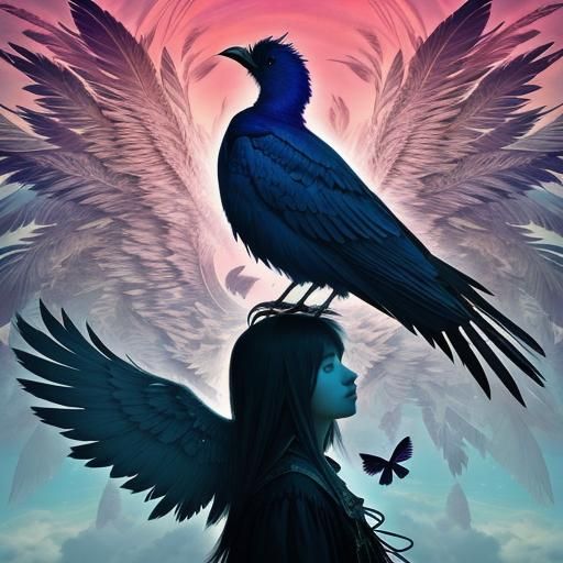 Surreal Maximalist Silhouette: Hope in Line Art