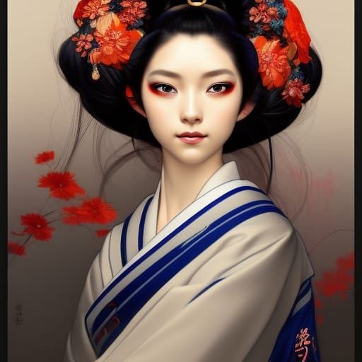A beautiful Geisha girl.
