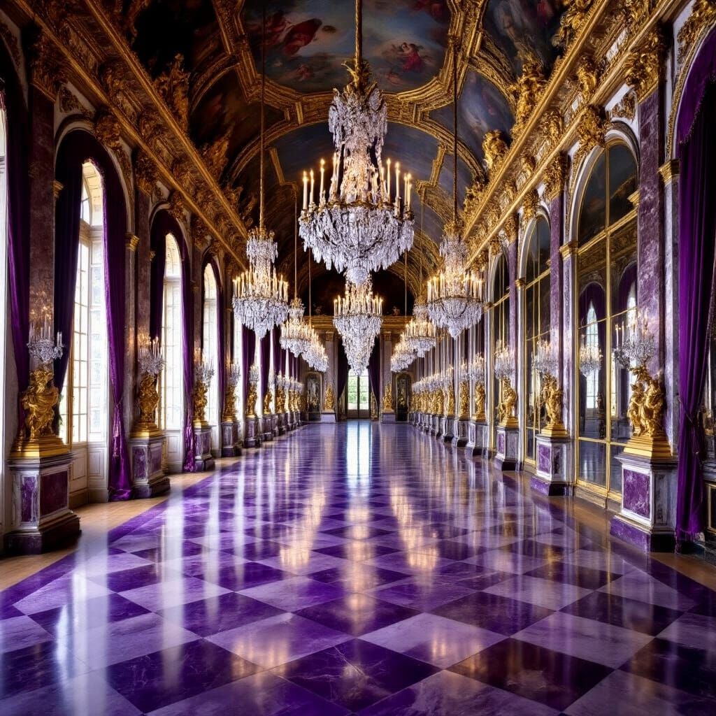 Baroque Hall of Mirrors: Versailles Opulence