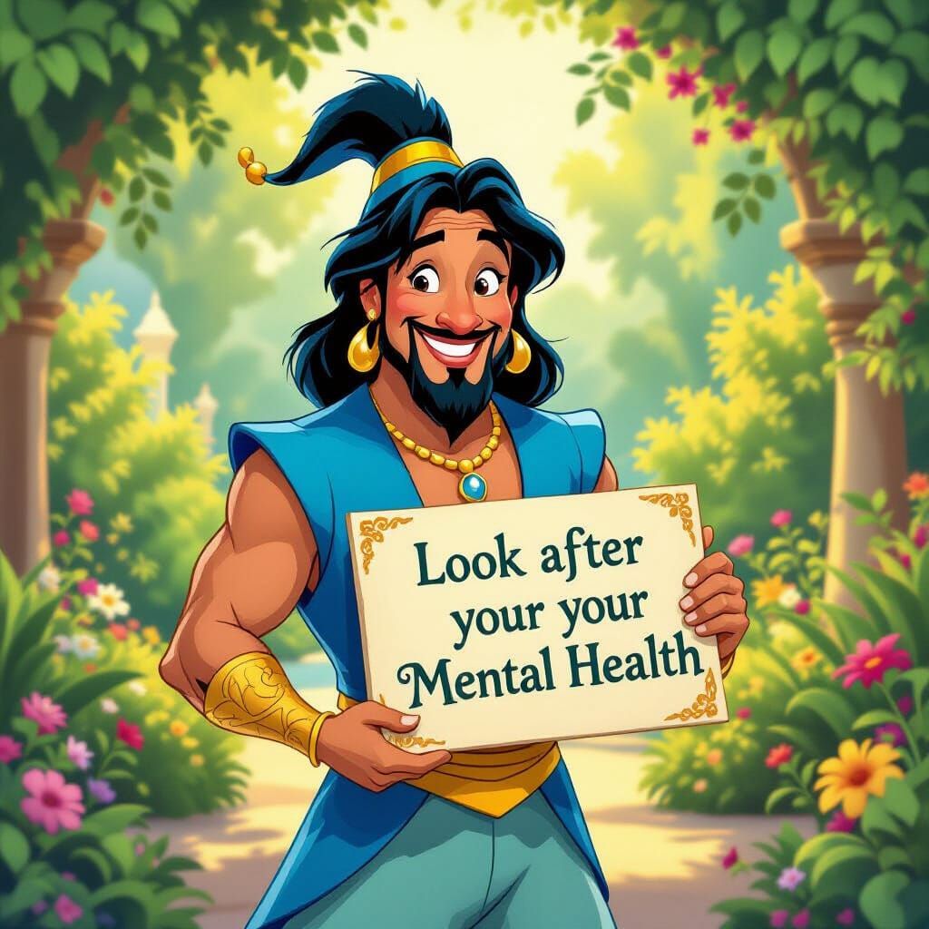 Genie Encourages Mental Health in Vibrant Garden
