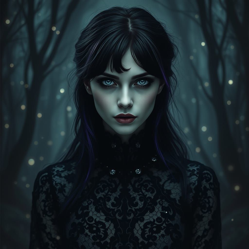 Gothic Goddess of the Enchanted Forest