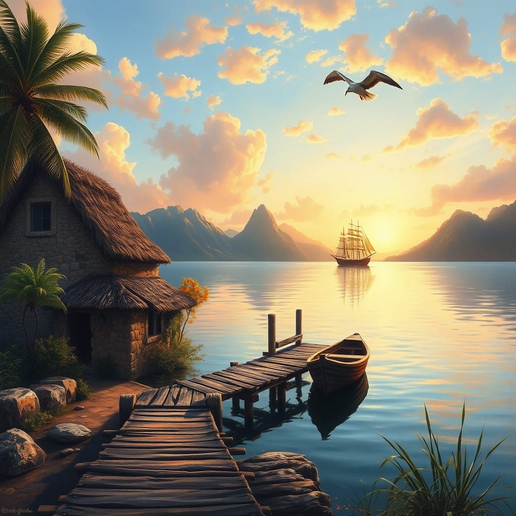 Peaceful Lakeside Cottage in Tropical Haven