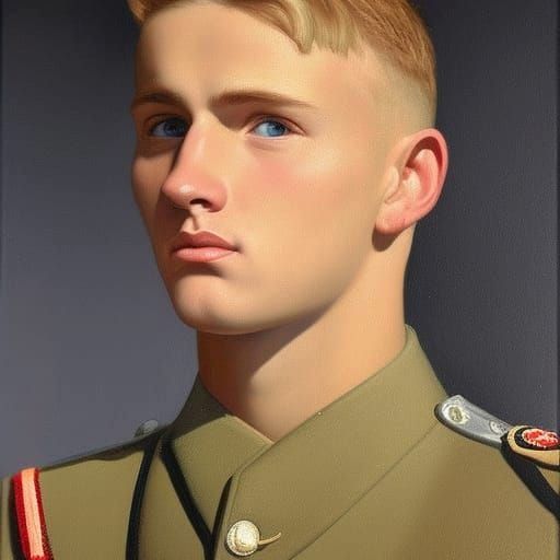 The beauty of a WW2 soldier