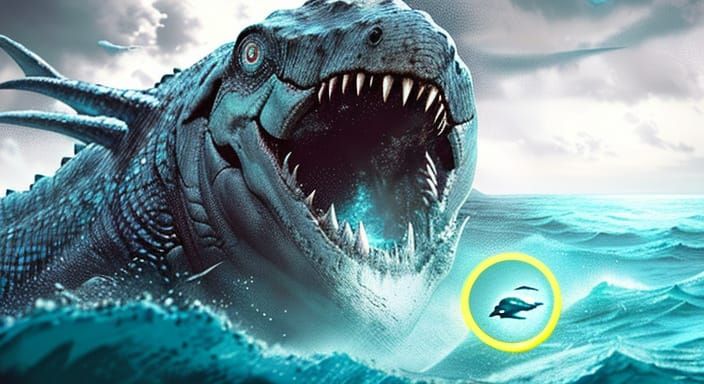 Hyper-Realistic Prehistoric Mosasaur Emerges from Primordial...