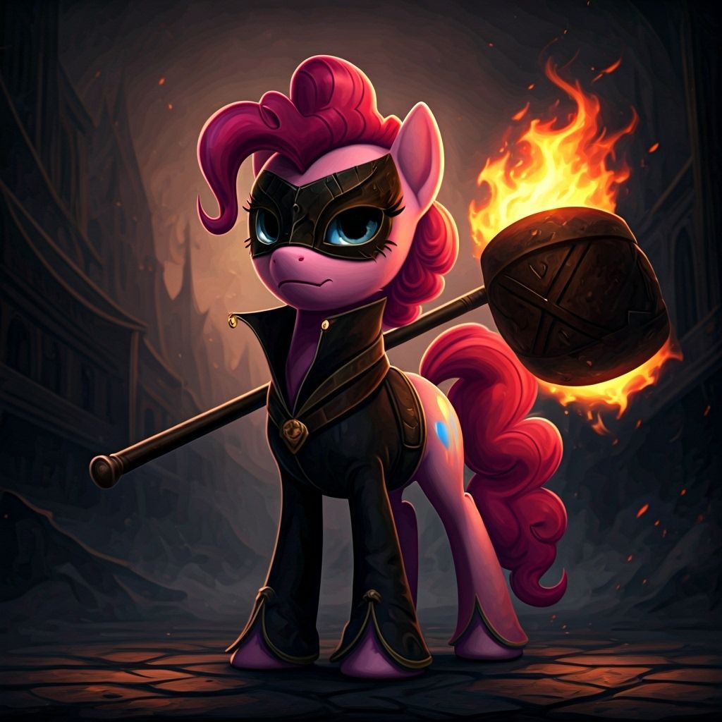 Pinkie Pie as Dark Fire Mage Jester