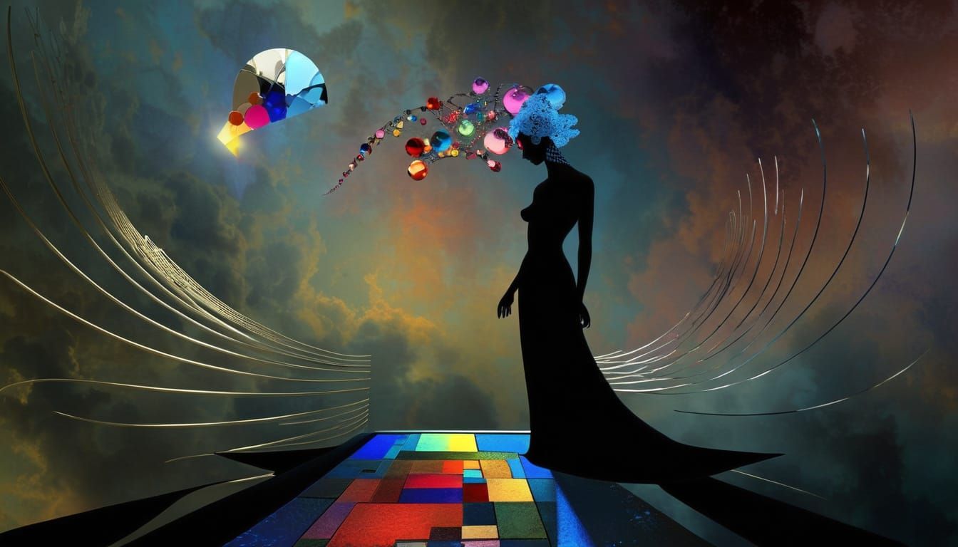 metalorganic architextual framework 3D  fractal chromoshadow...