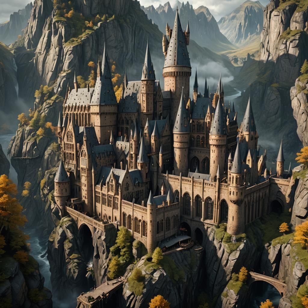 Fantastical Wizarding World in Deep Color