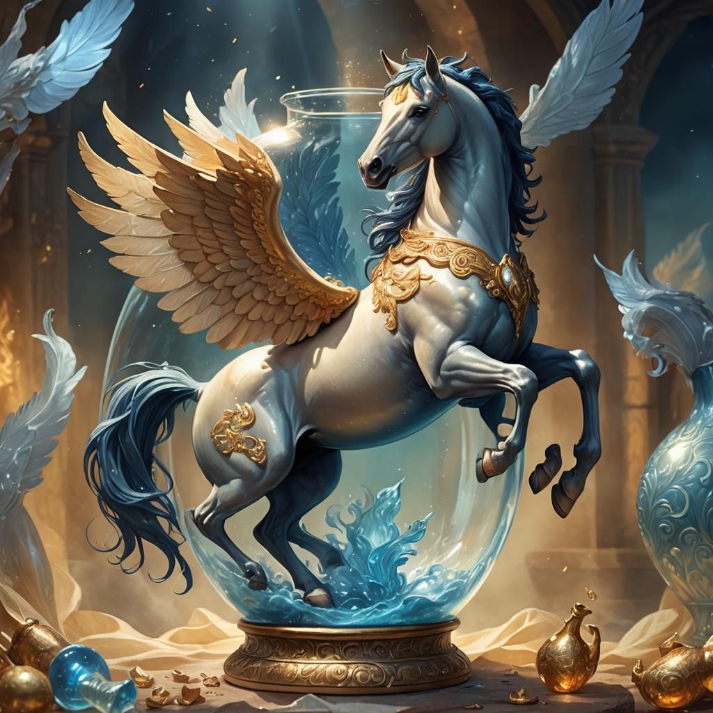 Pegasus in a Bottle: Fantasy Concept Art