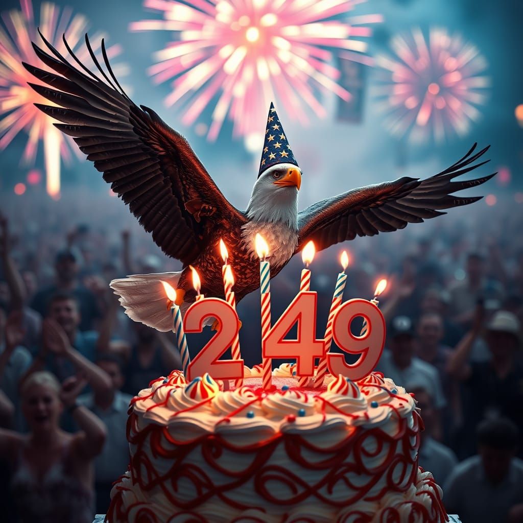 Bald Eagle Celebrates Birthday in Photorealistic 4K
