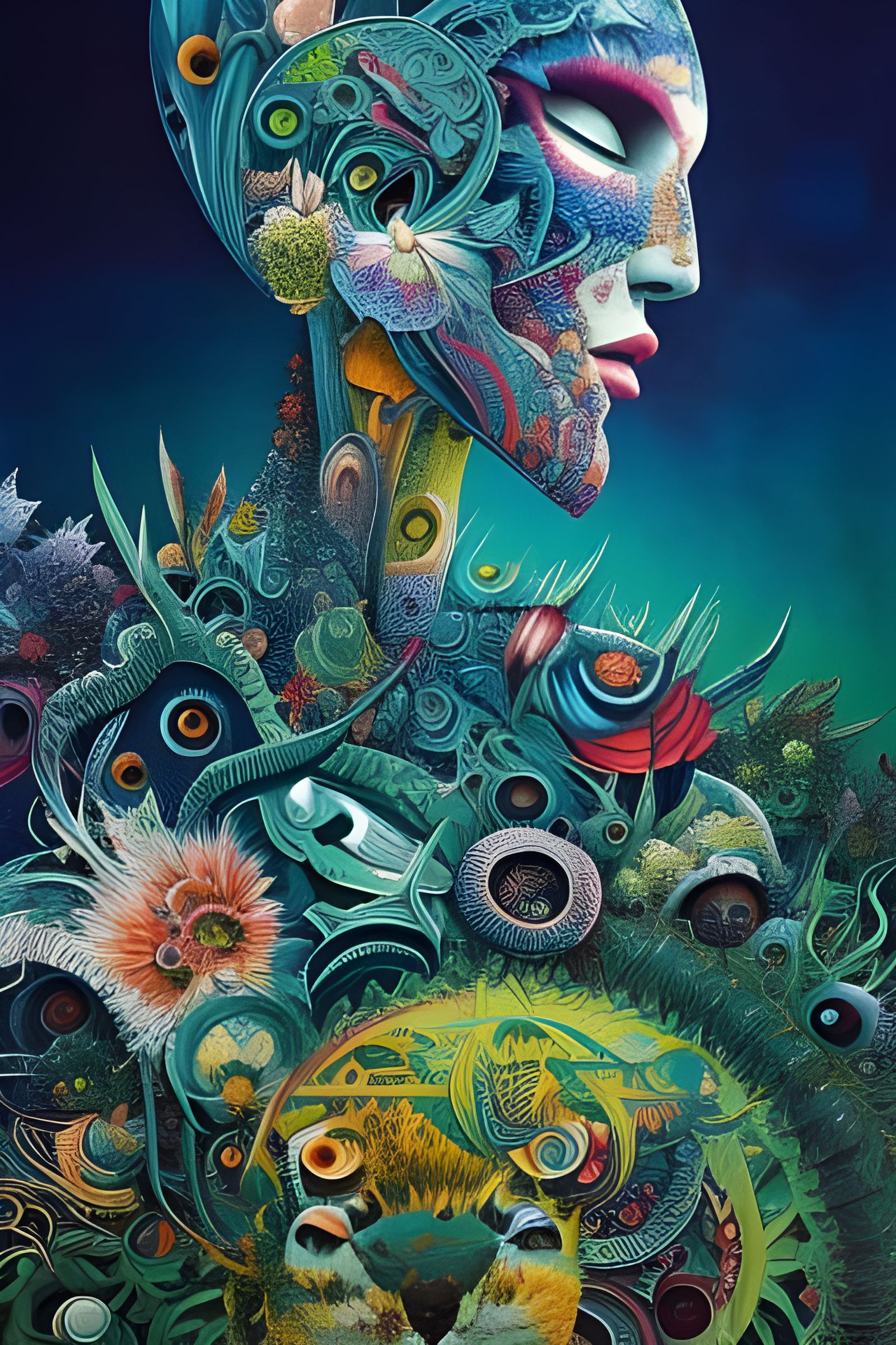 Visionary Art: Composite Being by Android Jones