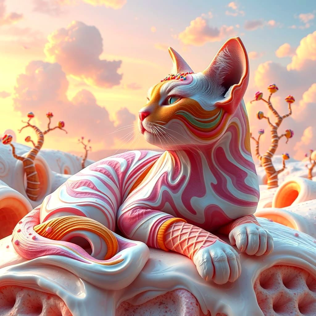 Ice Cream Cat in Dreamy Cove