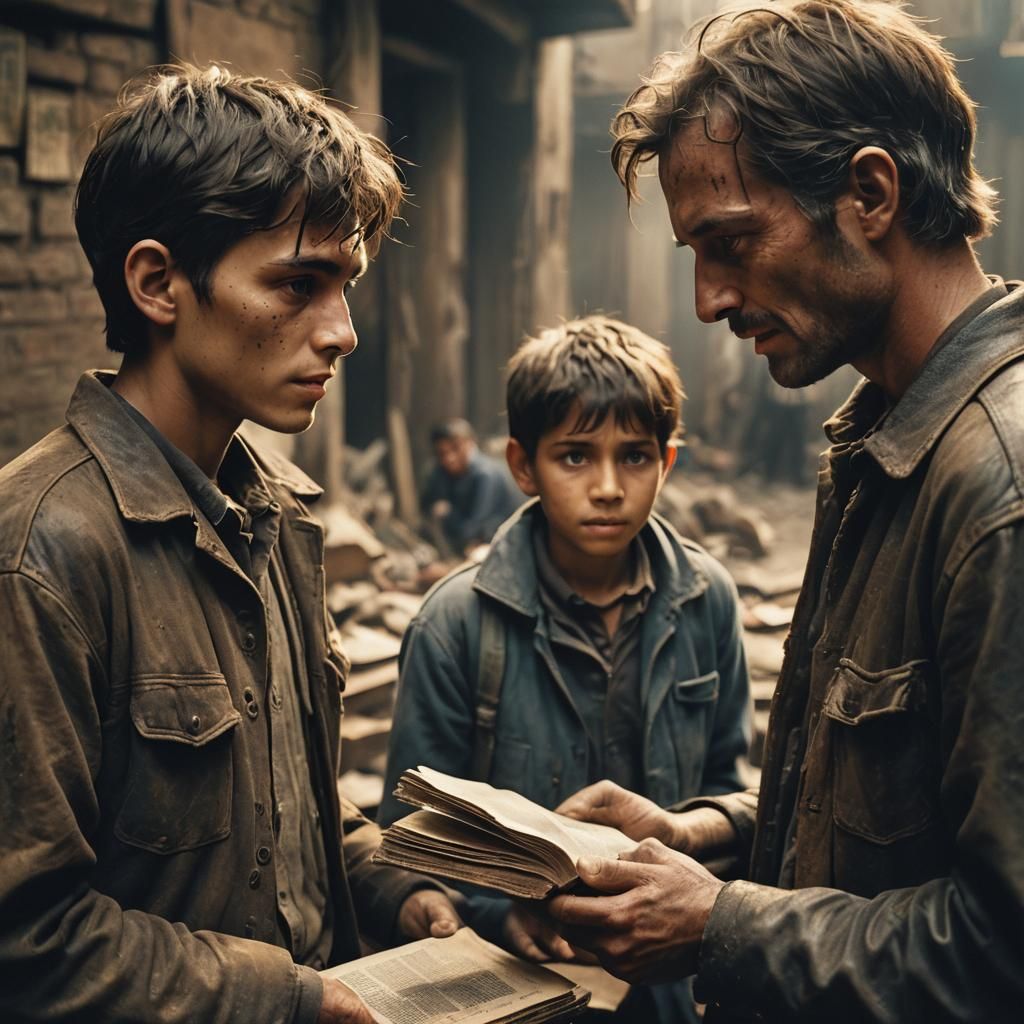 Slum Book Exchange: Cinematic Film Still