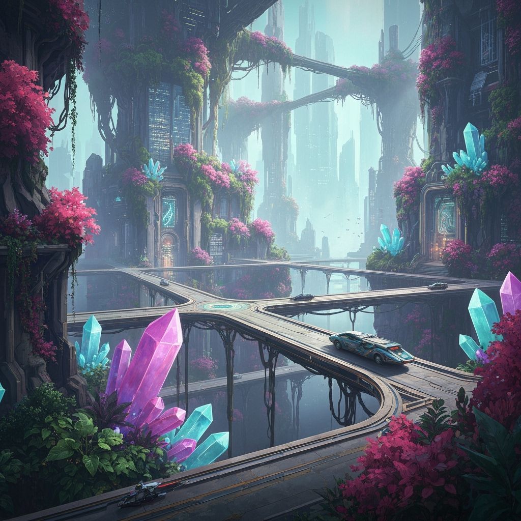 Fantastical Matte Painting in Deep Color